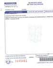 Recibo para pago de tramite de licencia